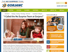 Tablet Screenshot of gorjanc.com